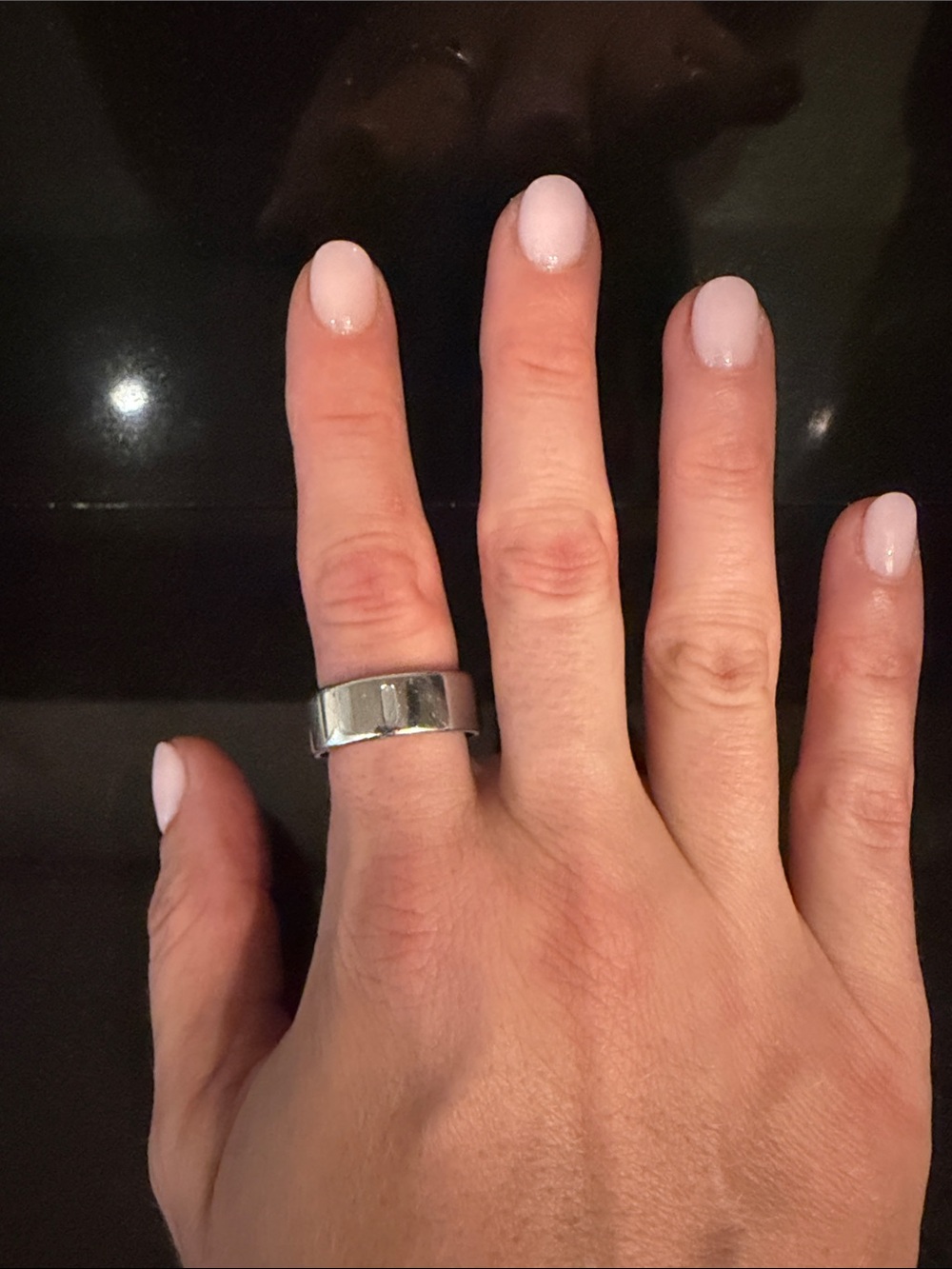 Oura Men's Silver Polished Band Ring